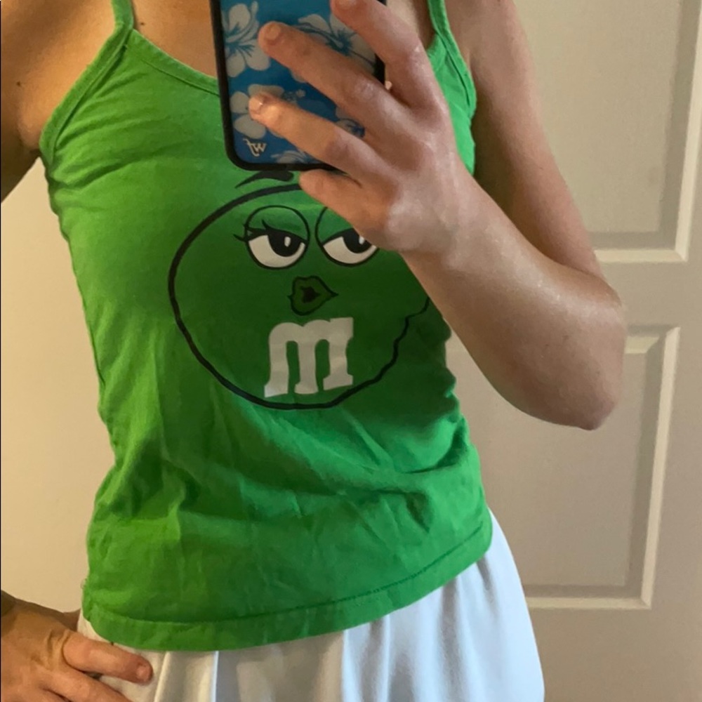 green m & m tank 💚🍭